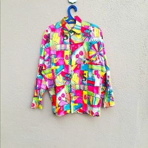 Multicolor/multipattern Bohemian-style vintage Gianni Versace